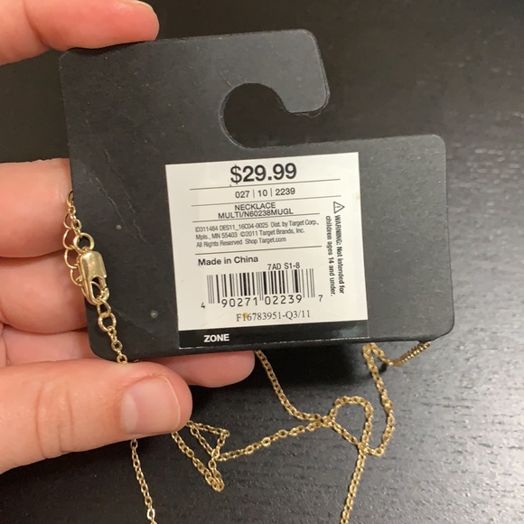 ▪️ JANA KELLIN FOR TARGET ▪️Gold and clear crystal necklace - Picture 4 of 9